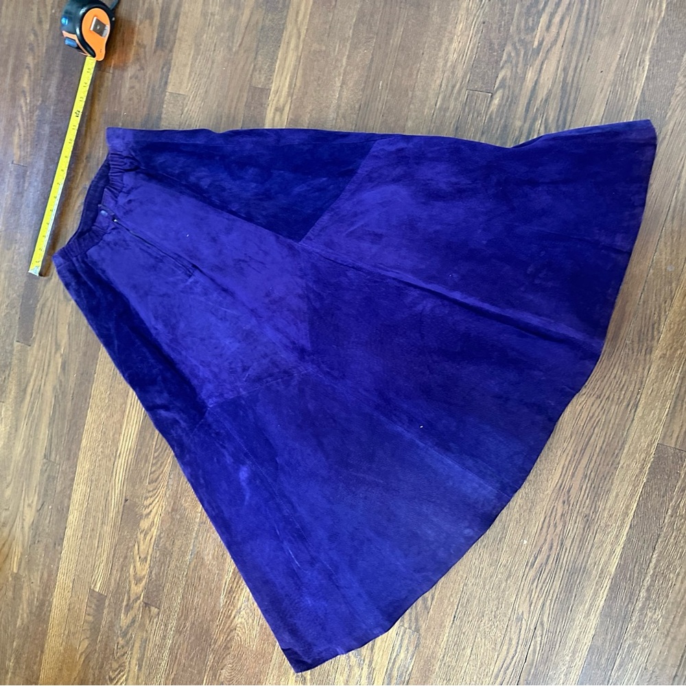 Vintage Purple Suede Skirt